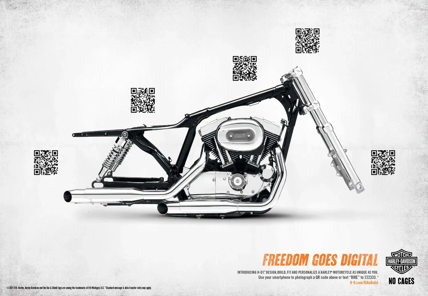 Harley-Davidson QR code outdoor poster