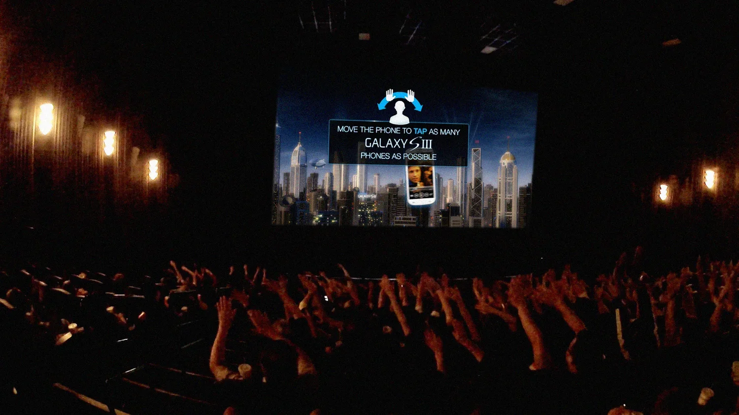 Samsung Galaxy SIII interactive cinema