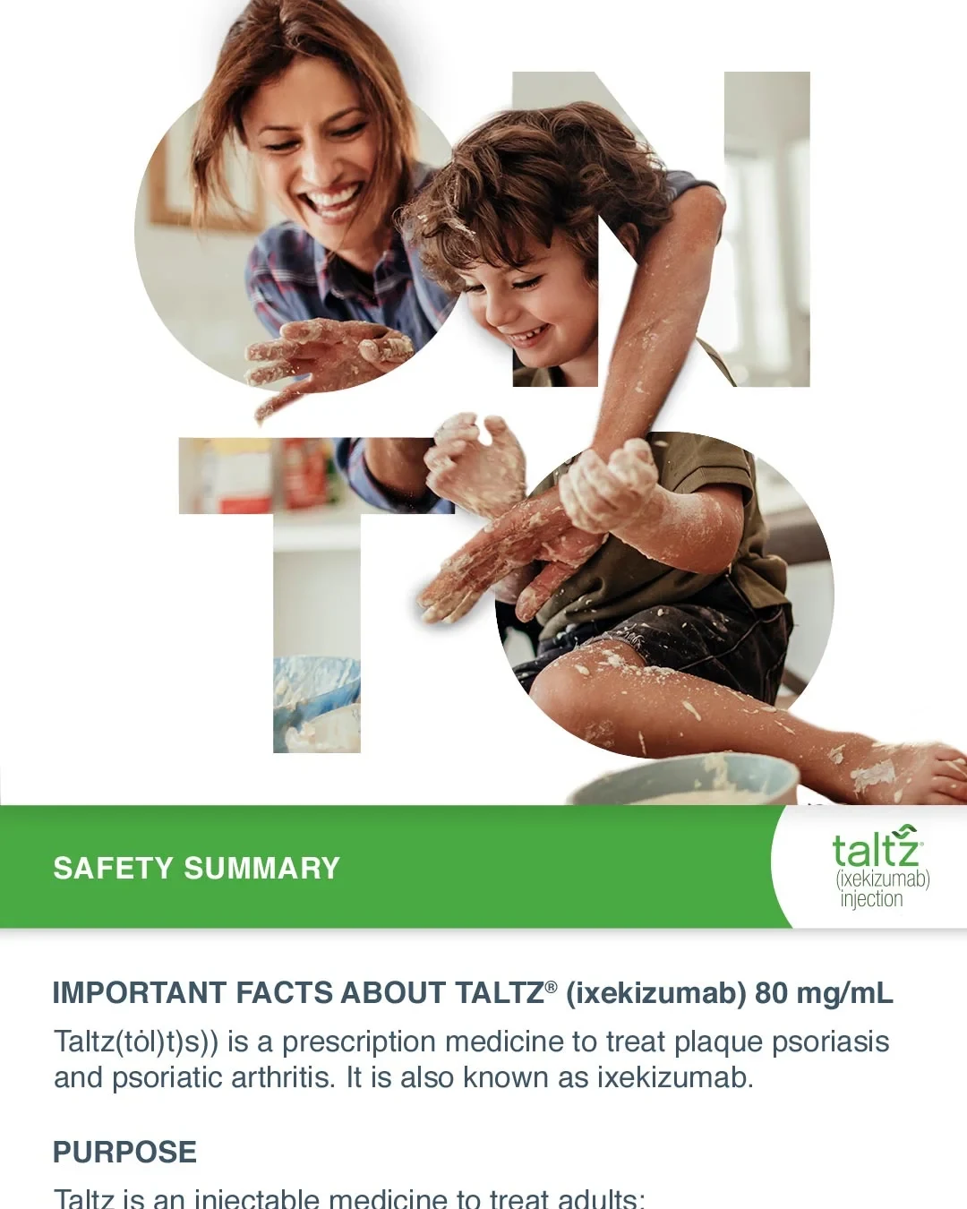 Taltz Instagram post with safety summary 2 of 4