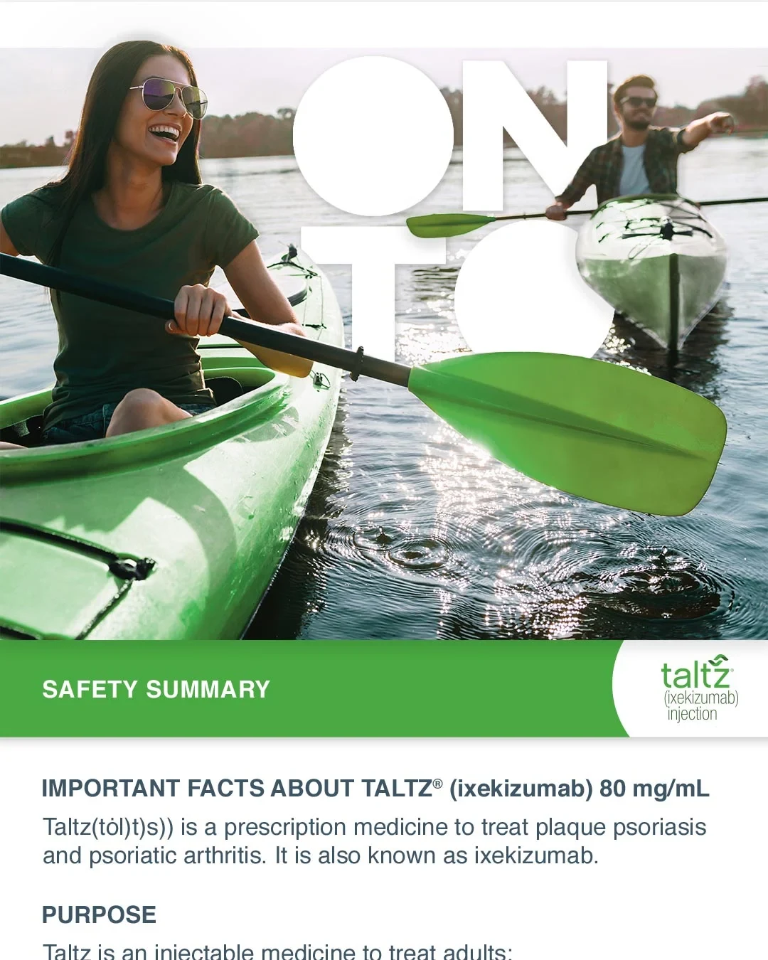 Taltz Instagram post with safety summary 3 of 4