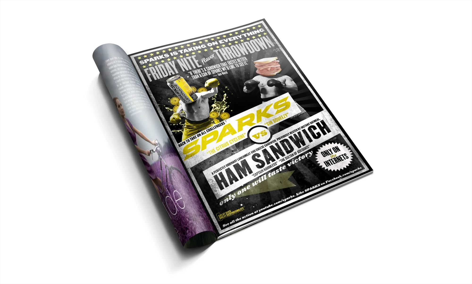 The Sparks versus print ads