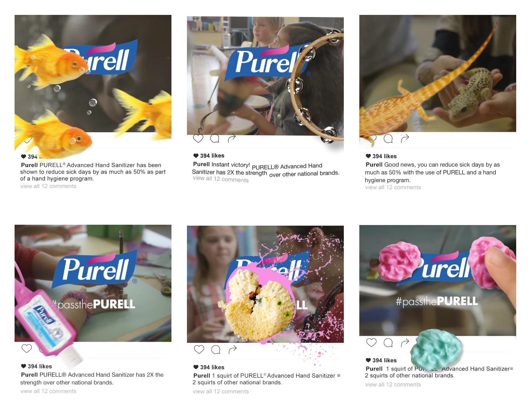 Social takeover frames across Instagram and Facebook